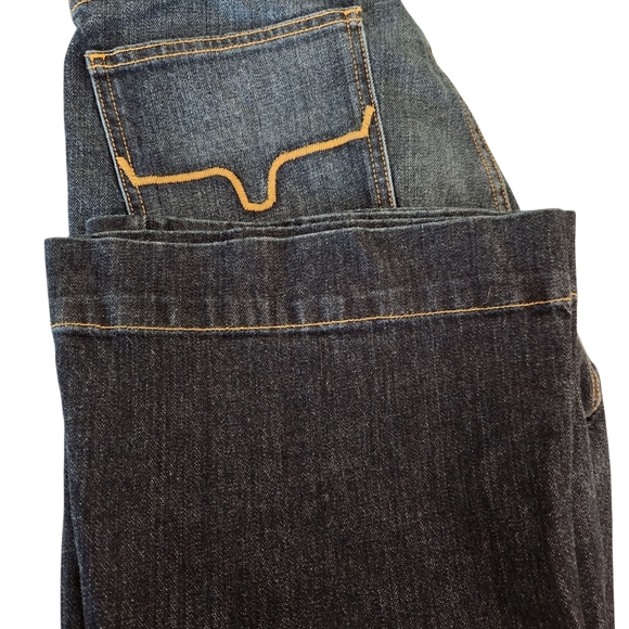 NWT Kimes Ranch Women's Jennifer High Rise Wide Flare Dark Wash Blue sz 10 - Picture 3 of 9